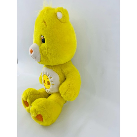 Yellow Care Bears Sun Chest Heart Feet Funshine Bear 2007 Classic Vintage - Picture 4 of 8